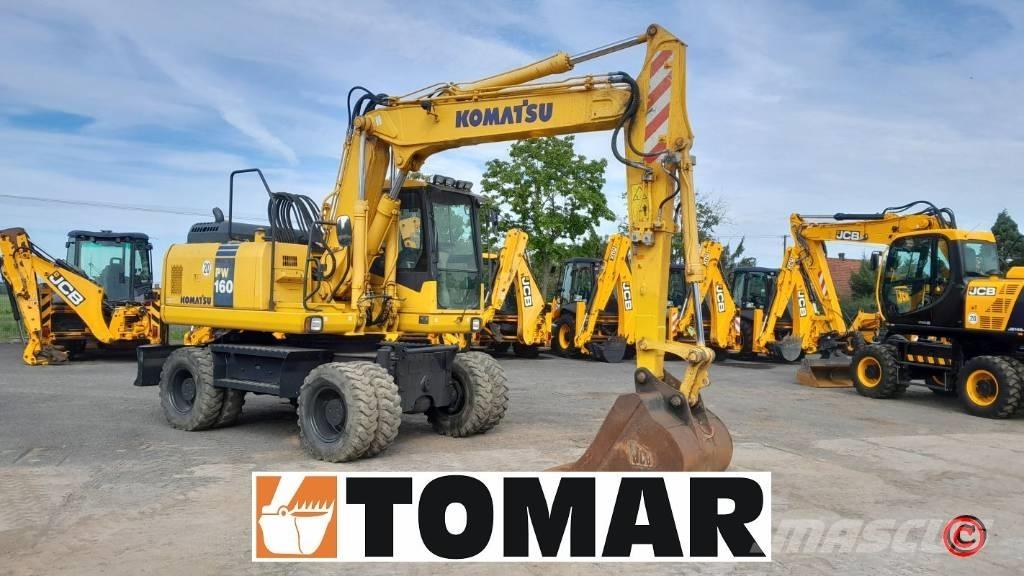 Komatsu PW 160-7 ホイール式油圧ショベル（パワーショベル・ユンボ・バックホー）