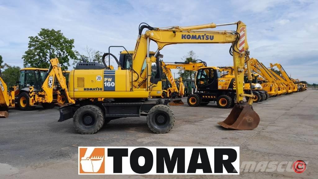 Komatsu PW 160-7 ホイール式油圧ショベル（パワーショベル・ユンボ・バックホー）