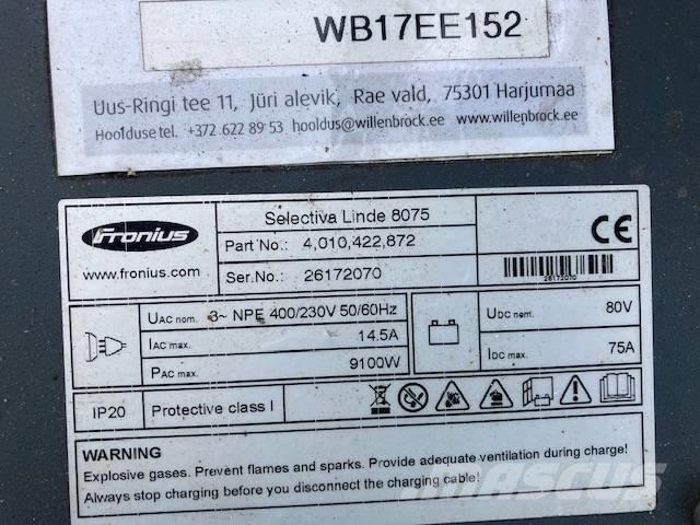 Linde E30/600HL/387 バッテリーフォークリフト