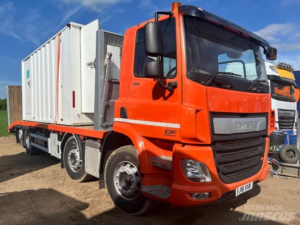 DAF CF 400 平ボディー／ウインチトラック