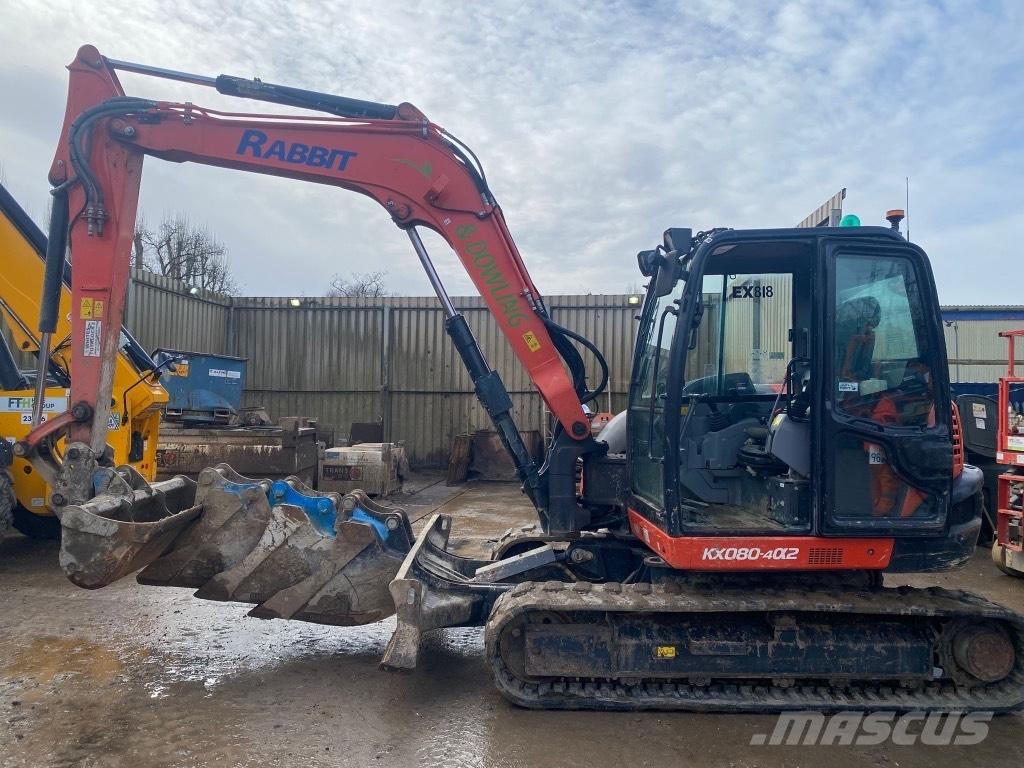 Kubota KX 080-4 中型油圧ショベル 7ｔ-12ｔ（ユンボ・パワーショベル・バックホー）