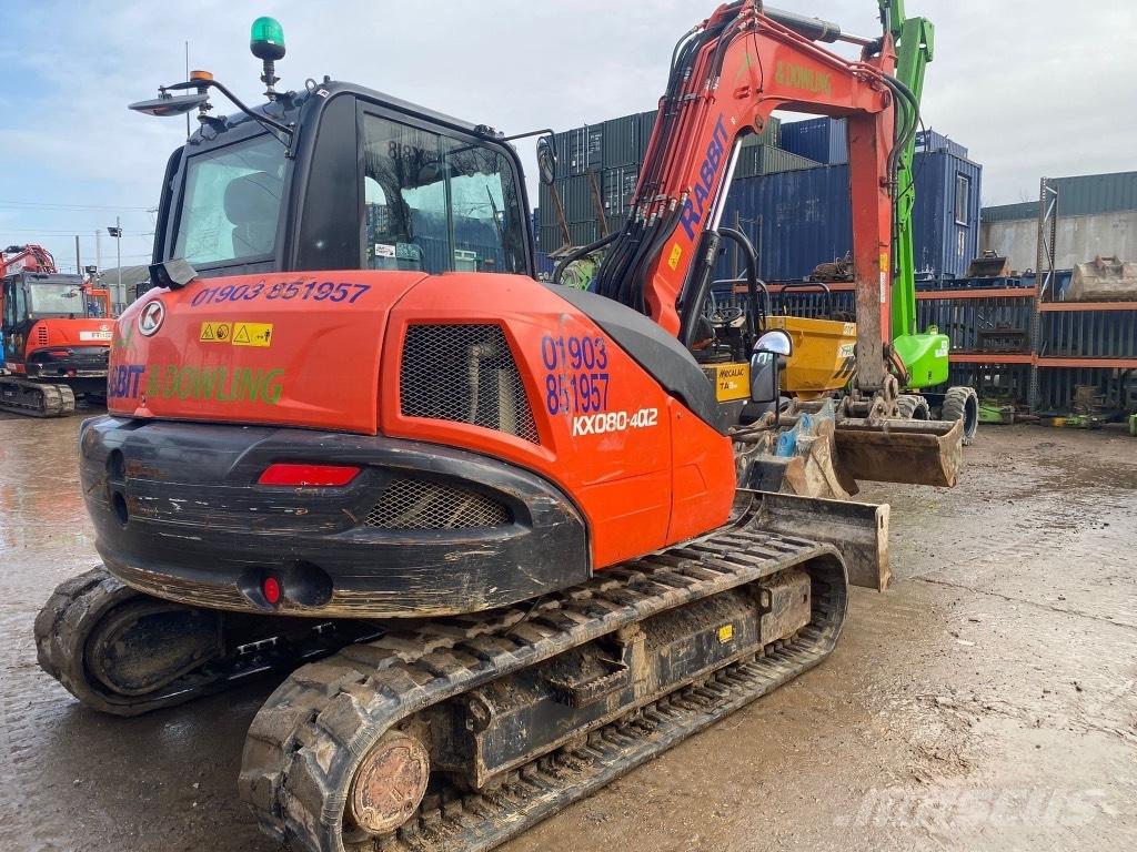 Kubota KX 080-4 中型油圧ショベル 7ｔ-12ｔ（ユンボ・パワーショベル・バックホー）