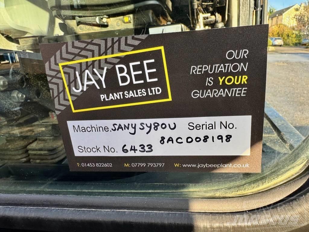 Sany SY 80 U ミニ油圧ショベル 7t以下（ミニユンボ・ミニディガー）