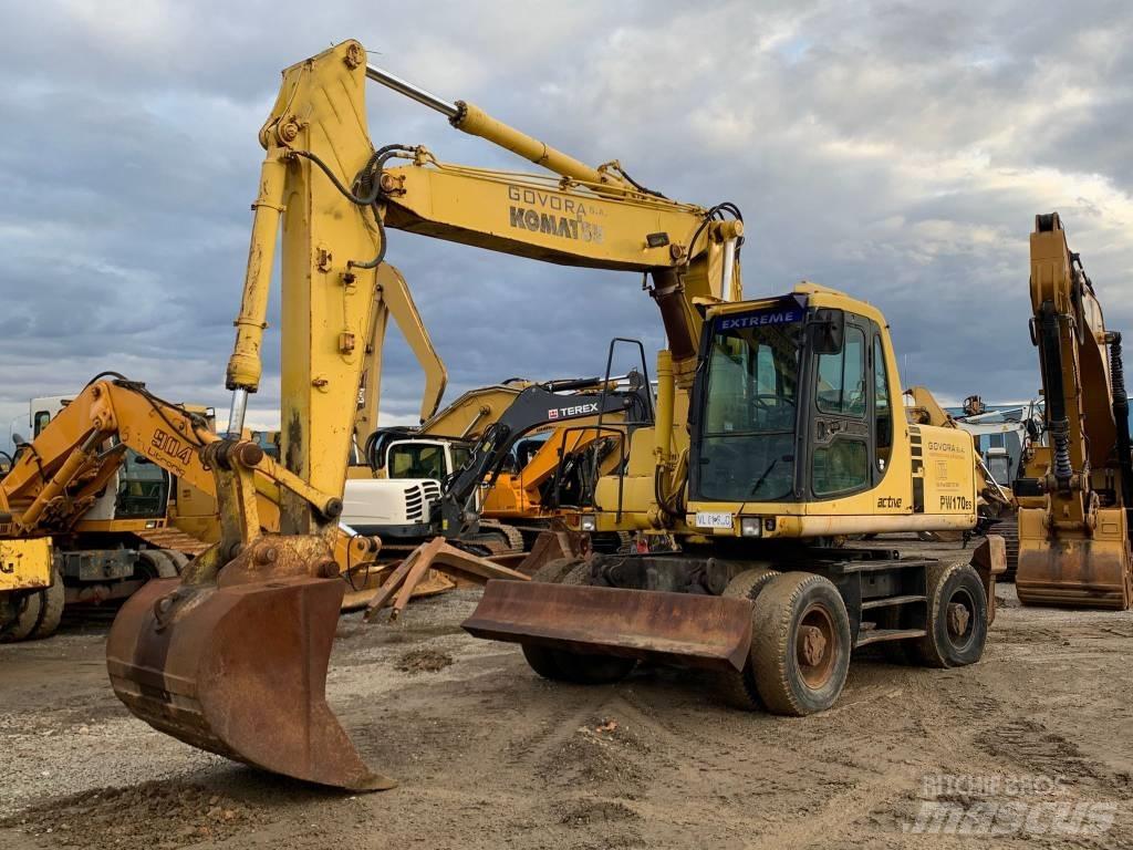Komatsu PW 170 ES ホイール式油圧ショベル（パワーショベル・ユンボ・バックホー）