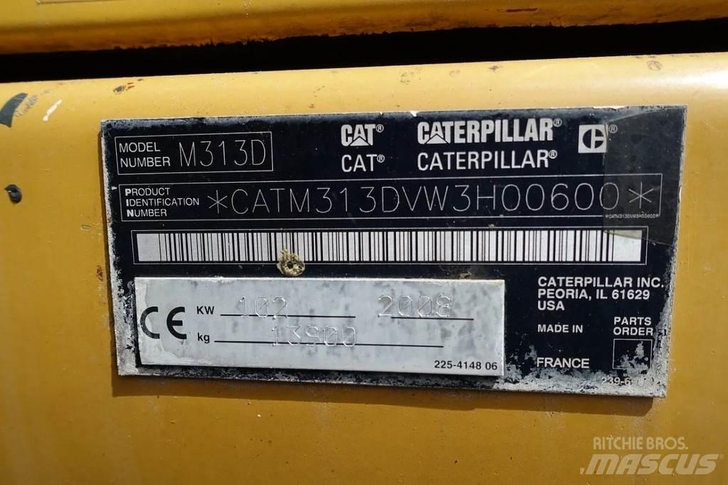 CAT M313 D ホイール式油圧ショベル（パワーショベル・ユンボ・バックホー）