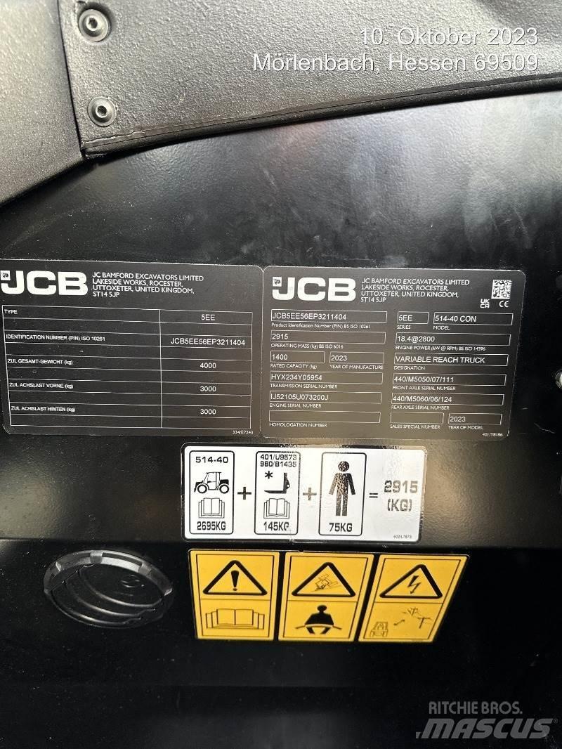JCB 514-40 CON テレスコーピックハンドラー