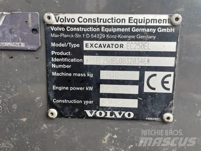 Volvo EC 250 EL 大型油圧ショベル12t以上（パワーショベル・ユンボ）