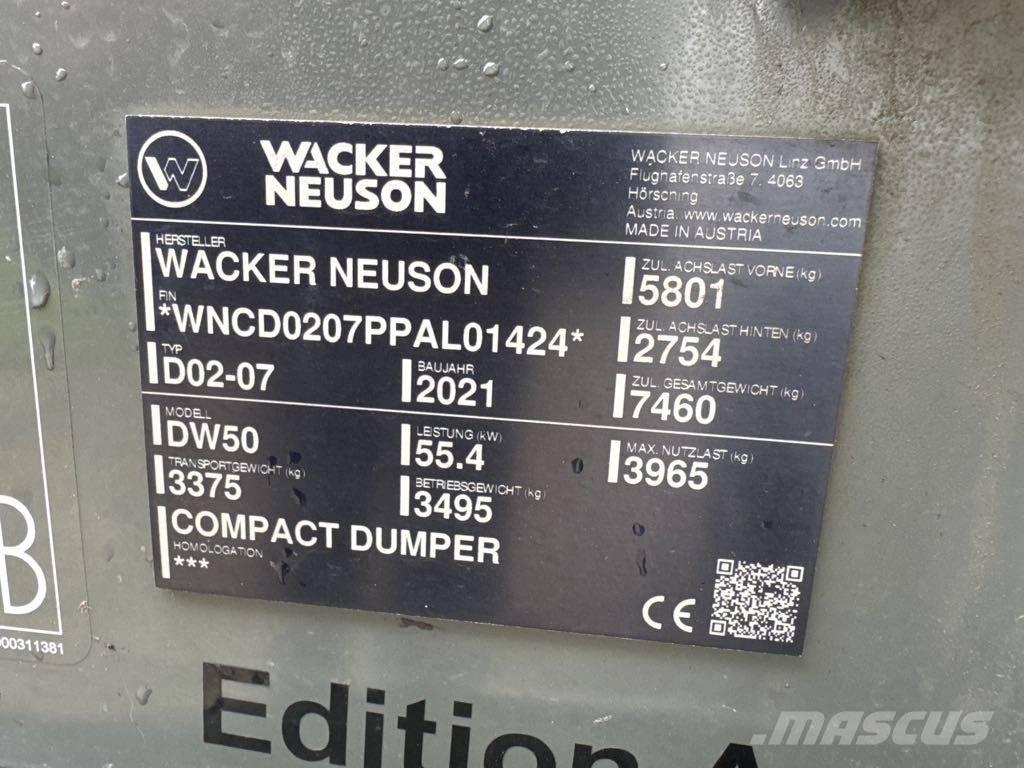 Wacker Neuson DW50 サイト　ダンプ
