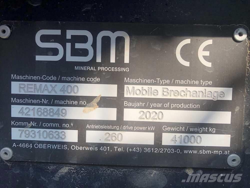 SBM Remax 400 自走式クラッシャー