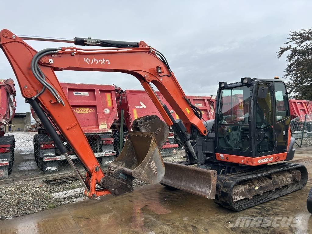 Kubota KX 080-4 中型油圧ショベル 7ｔ-12ｔ（ユンボ・パワーショベル・バックホー）