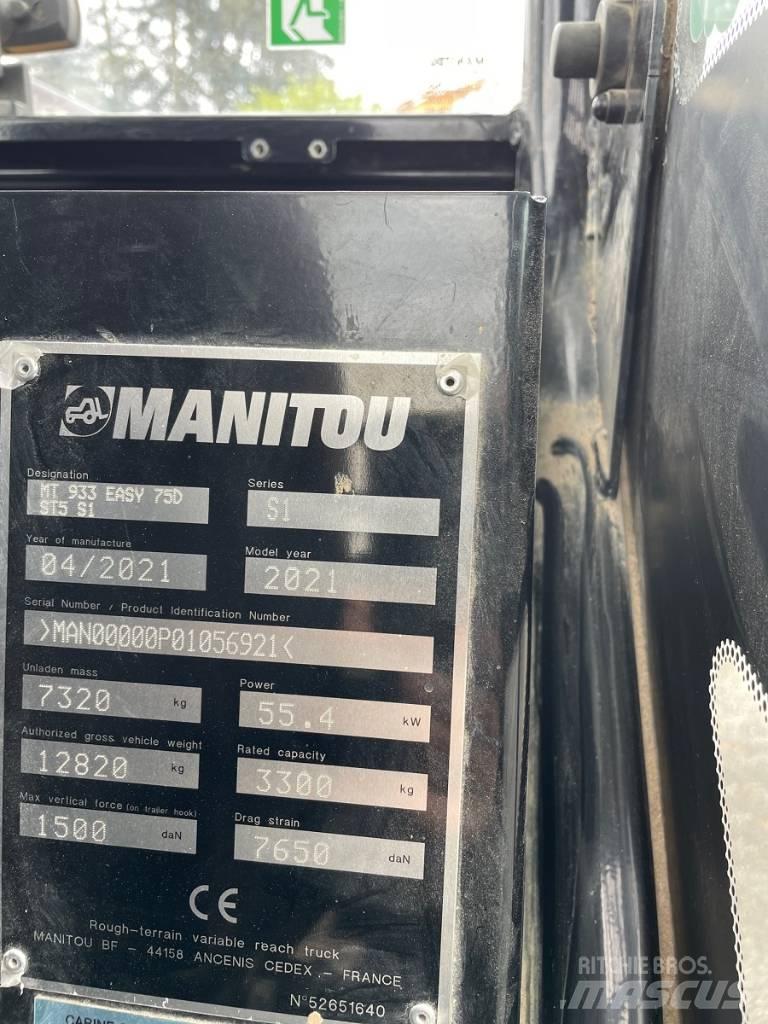 Manitou MT 933 Easy テレスコーピックハンドラー