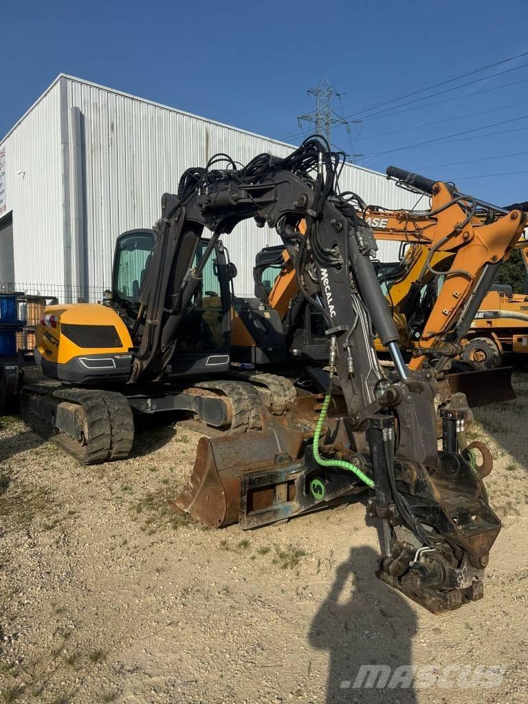 Mecalac 8 MCR 中型油圧ショベル 7ｔ-12ｔ（ユンボ・パワーショベル・バックホー）