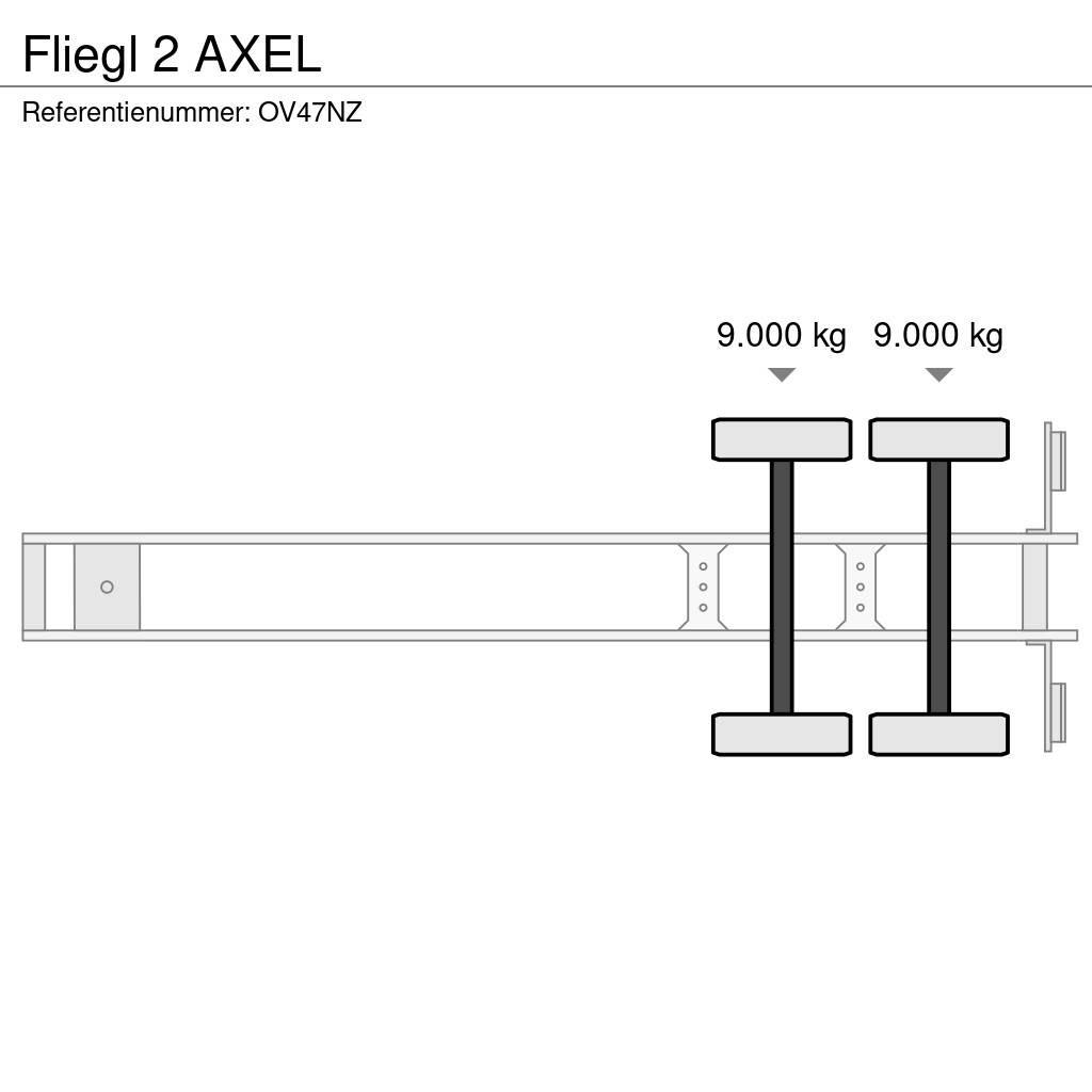 Fliegl 2 AXEL ローローダーセミトレーラー