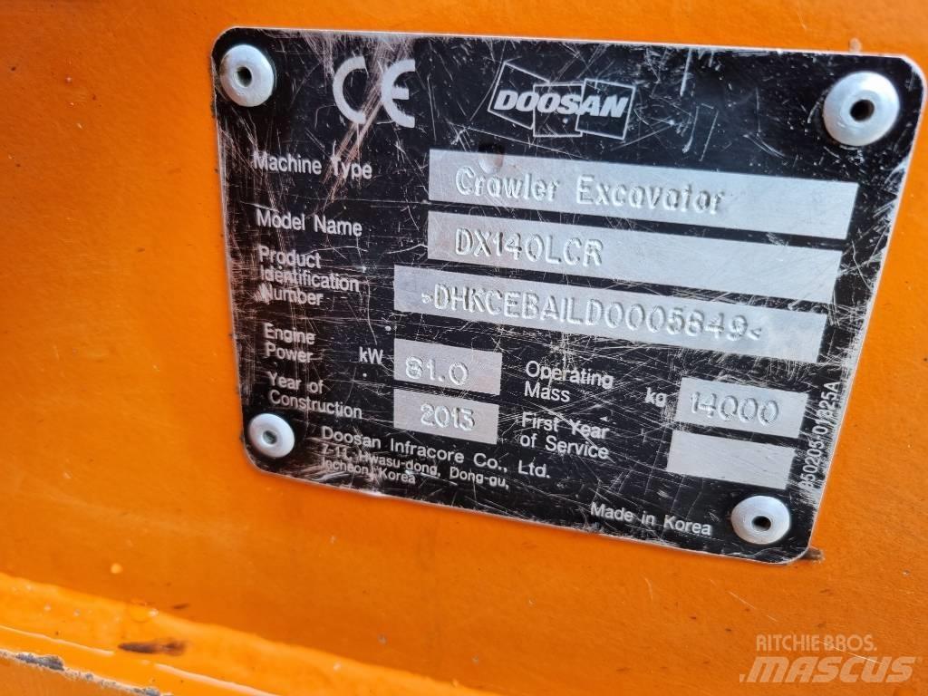 Doosan DX 140 LCR 林業油圧ショベル（パワーショベル・ユンボ・バックホー）