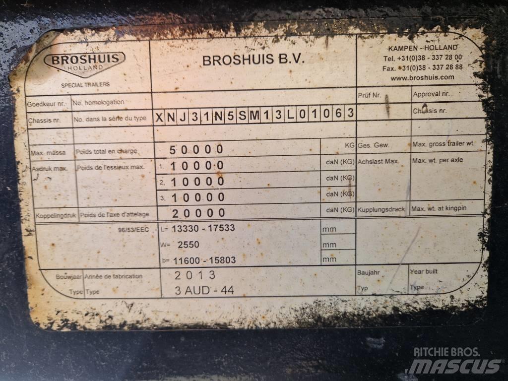 Broshuis Brønntralle ローローダーセミトレーラー