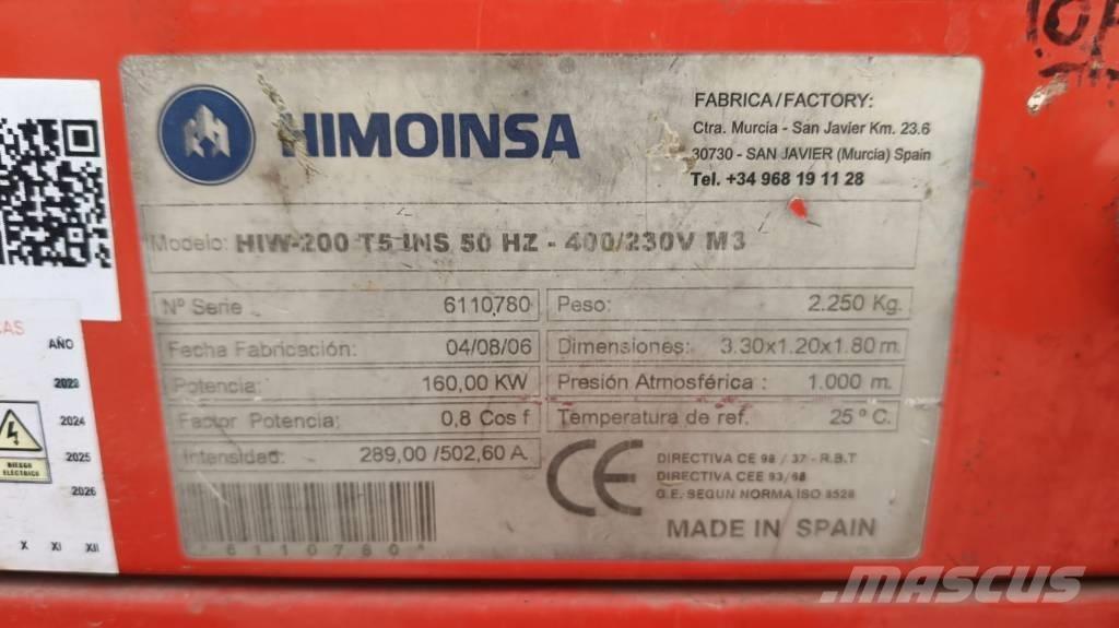 Himoinsa HIW 200 T5 ディーゼル発電機