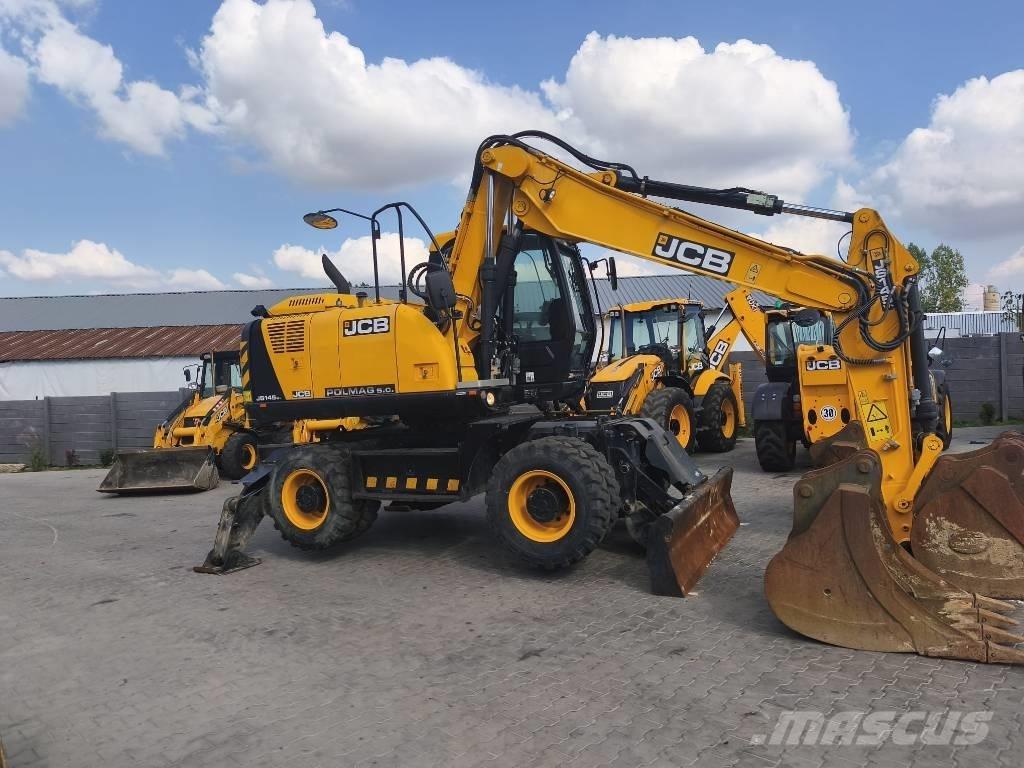 JCB JS 145 W ホイール式油圧ショベル（パワーショベル・ユンボ・バックホー）