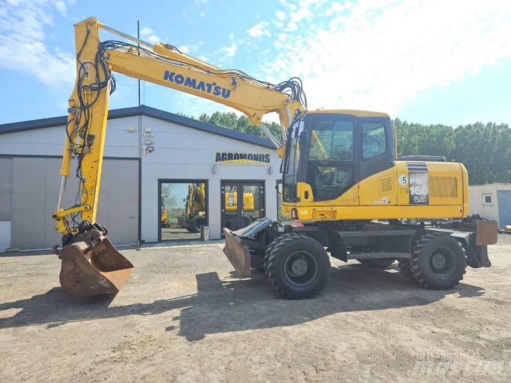 Komatsu PW 160-7 ホイール式油圧ショベル（パワーショベル・ユンボ・バックホー）