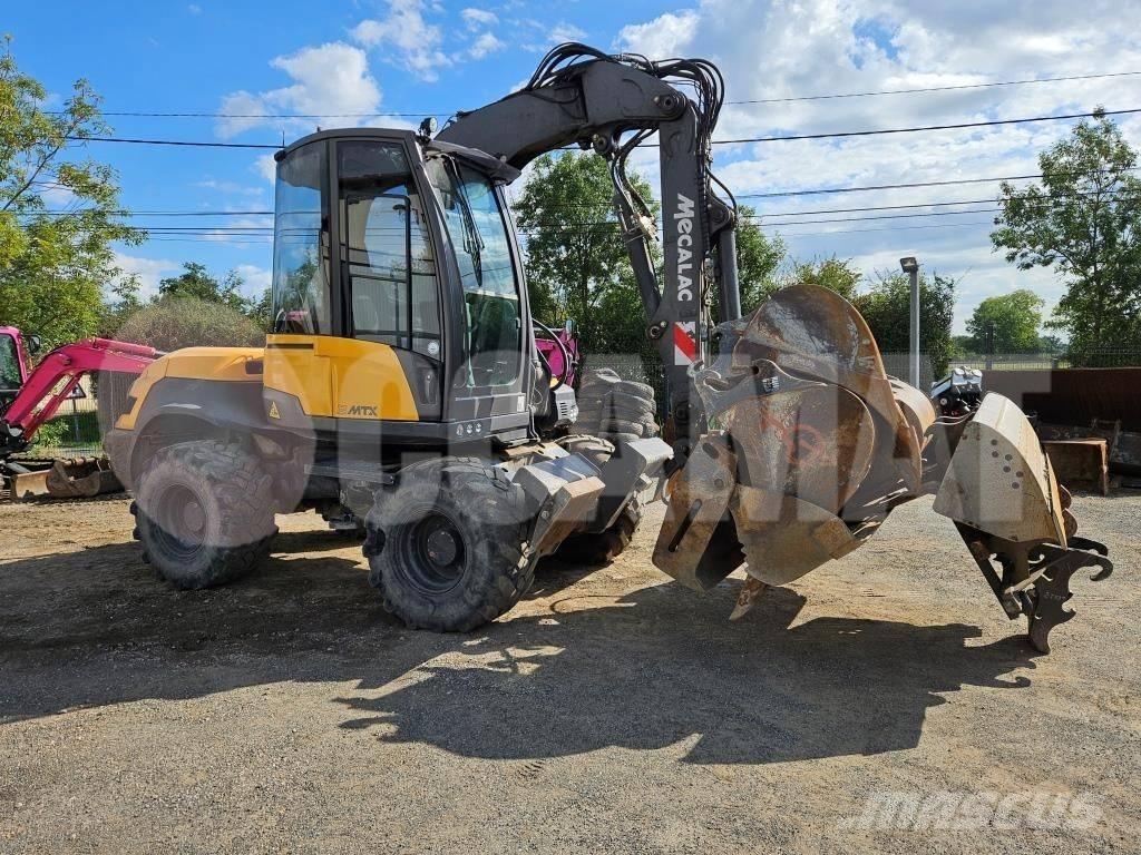 Mecalac 12 MTX ホイール式油圧ショベル（パワーショベル・ユンボ・バックホー）
