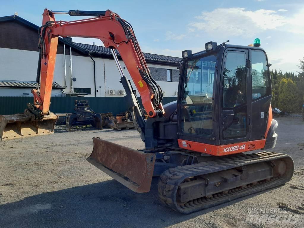 Kubota KX 080-4 中型油圧ショベル 7ｔ-12ｔ（ユンボ・パワーショベル・バックホー）