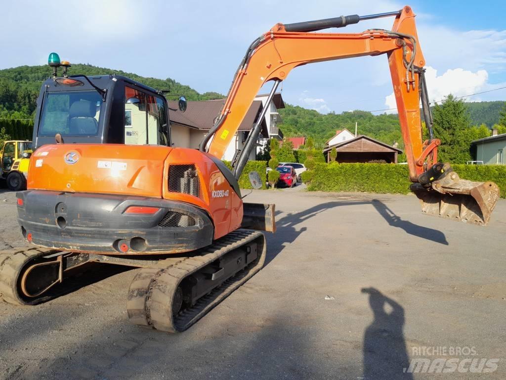 Kubota KX 080-4 中型油圧ショベル 7ｔ-12ｔ（ユンボ・パワーショベル・バックホー）