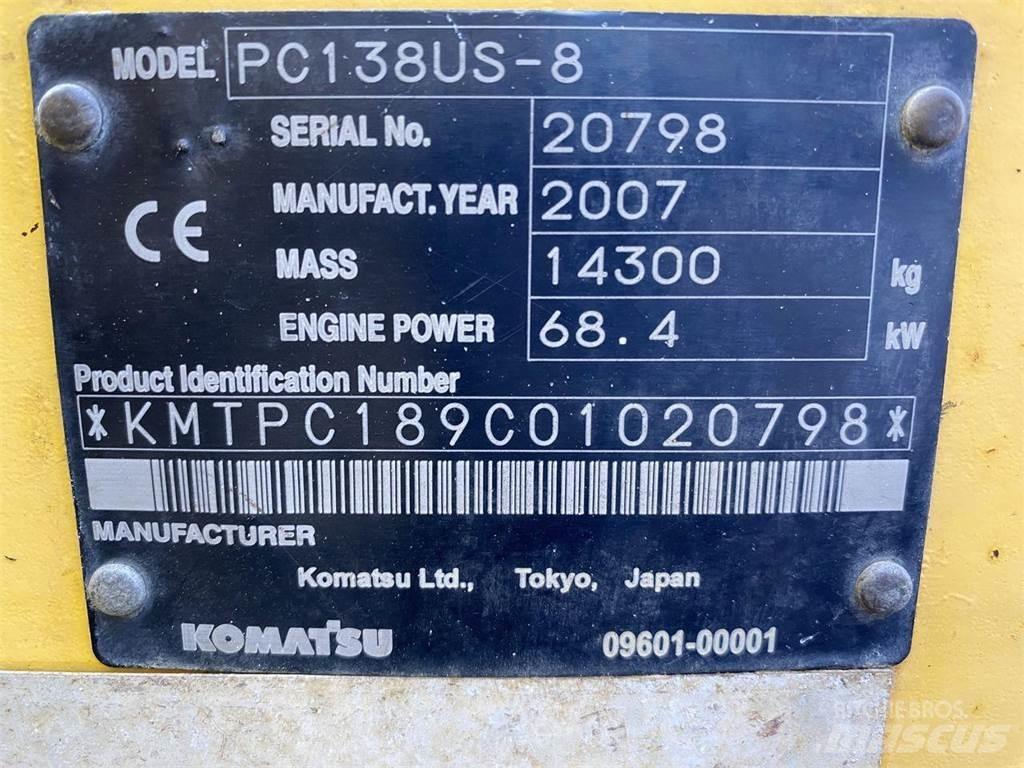 Komatsu PC138US-8 大型油圧ショベル12t以上（パワーショベル・ユンボ）