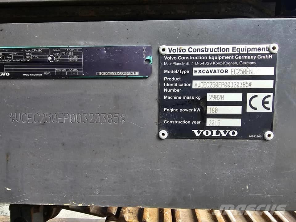 Volvo EC250 ENL 大型油圧ショベル12t以上（パワーショベル・ユンボ）
