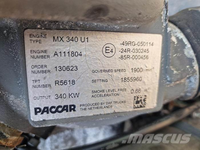 Paccar MX340.U1 トラック・トレーラー - 　その他