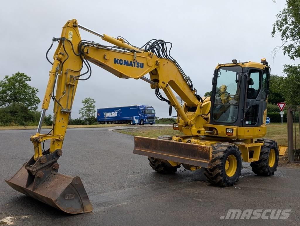 Komatsu PW 98 MR-8 ホイール式油圧ショベル（パワーショベル・ユンボ・バックホー）