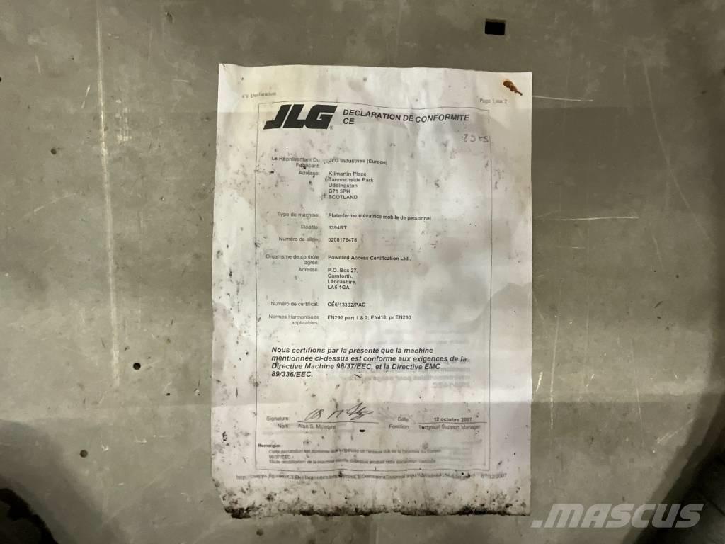 JLG 3394 RT シザースリフト