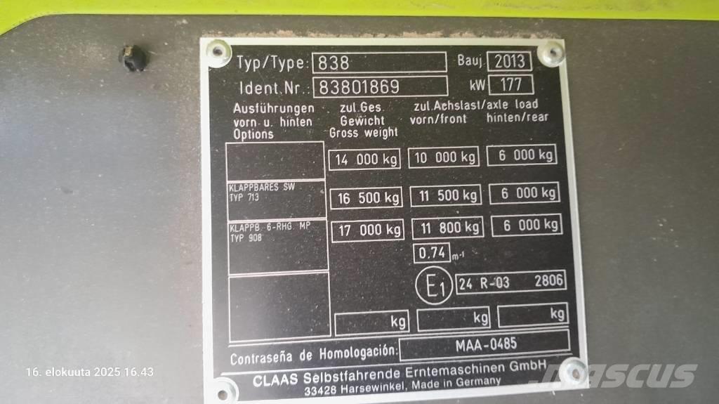 CLAAS Tucano 430 APS コンバイン