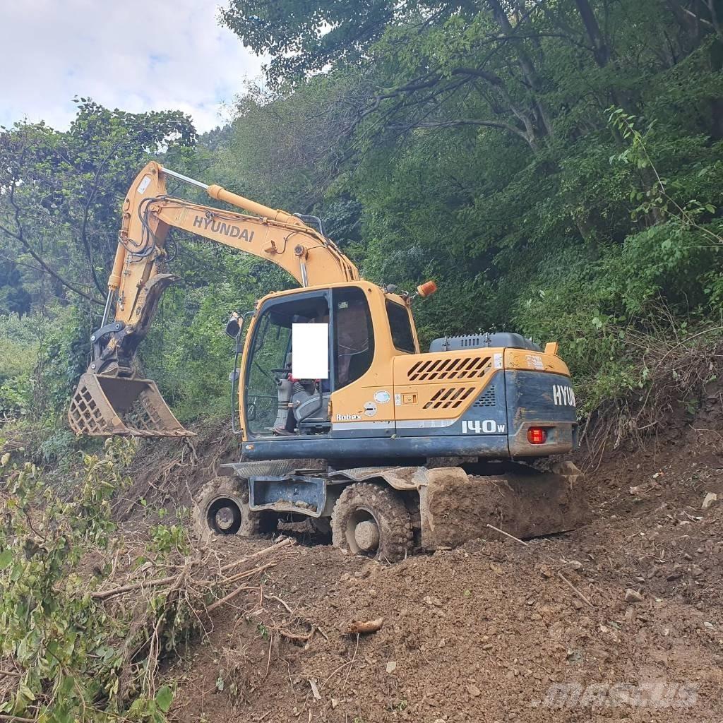 Hyundai Robex 140 W ホイール式油圧ショベル（パワーショベル・ユンボ・バックホー）