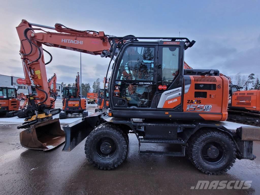 Hitachi ZX155W-7 2P ホイール式油圧ショベル（パワーショベル・ユンボ・バックホー）
