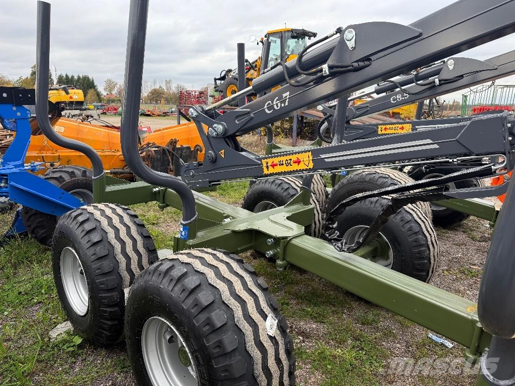 Farma T9 DS 6,7 kran 林業トレーラー