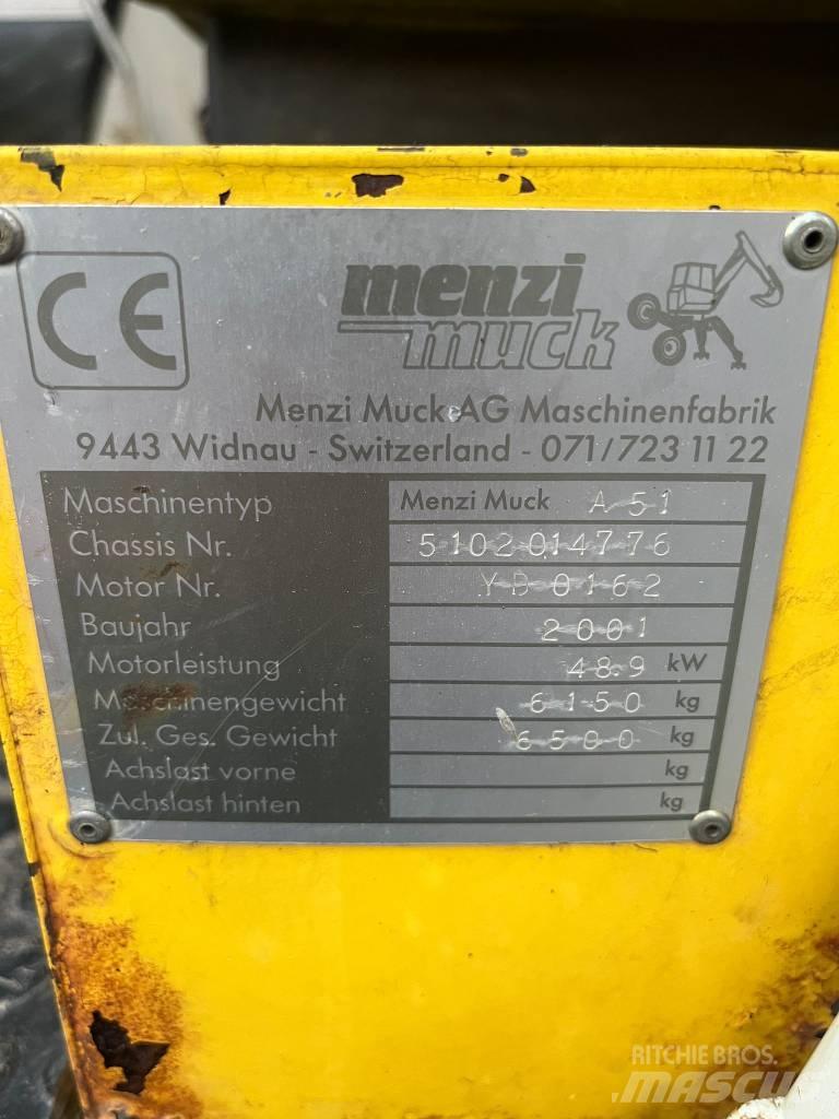 Menzi Muck A51 特殊油圧ショベル