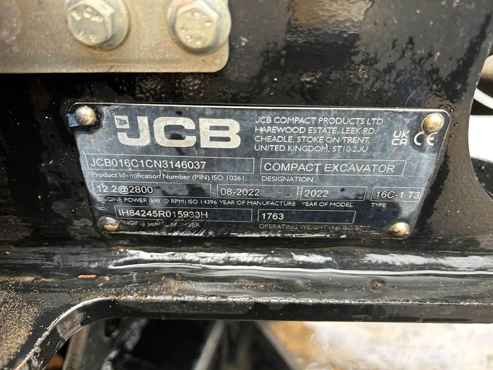 JCB 16C-1 ミニ油圧ショベル 7t以下（ミニユンボ・ミニディガー）