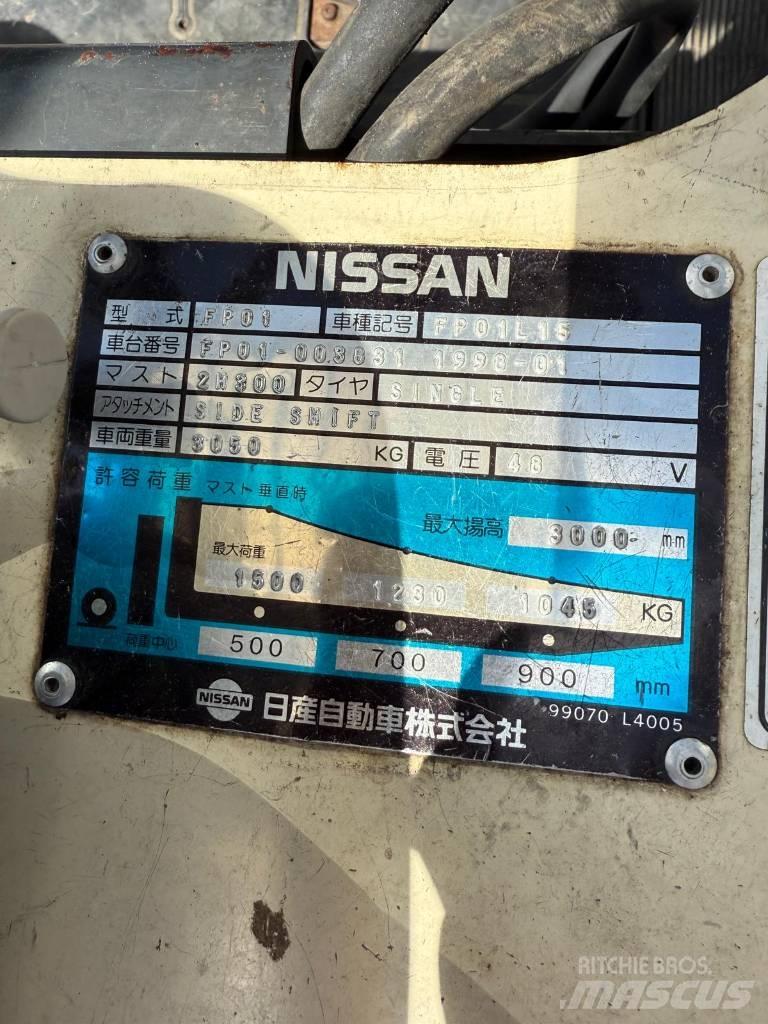 Nissan FP01 L 15 U バッテリーフォークリフト