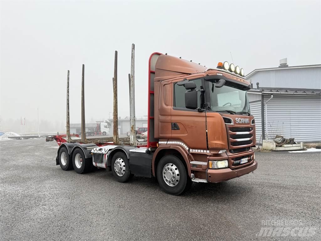 Scania R 730 8X4 木材トラック