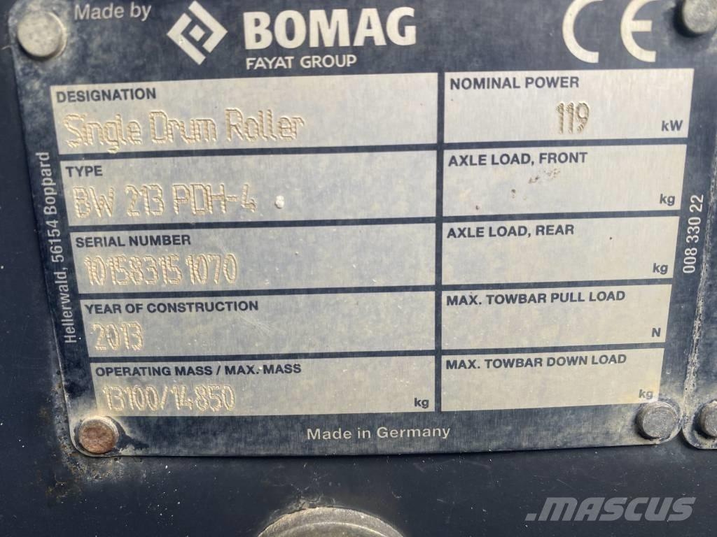 Bomag BW 213 P D H-4 振動ローラ