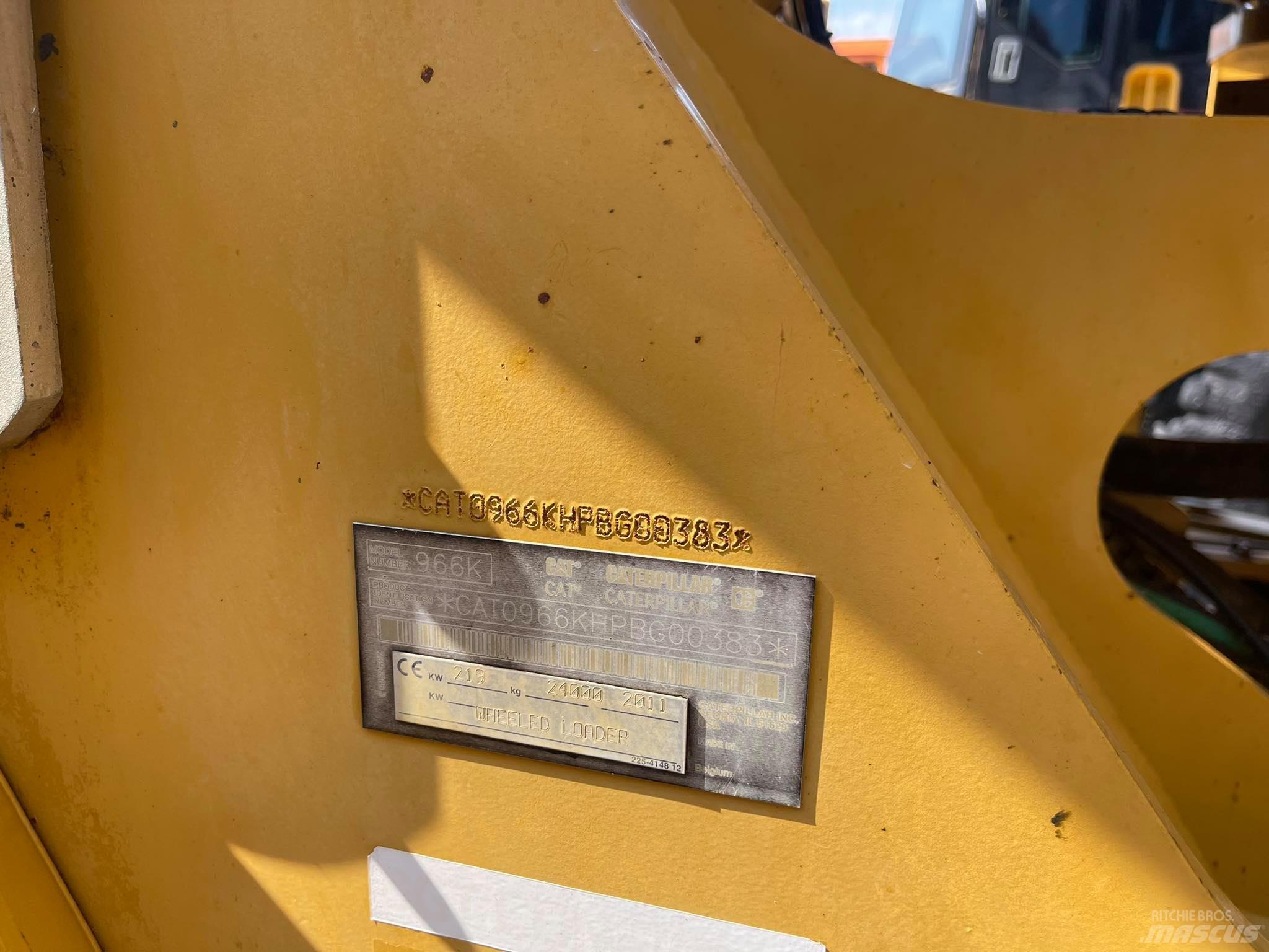 CAT 966K ホイールローダー・タイヤショベル