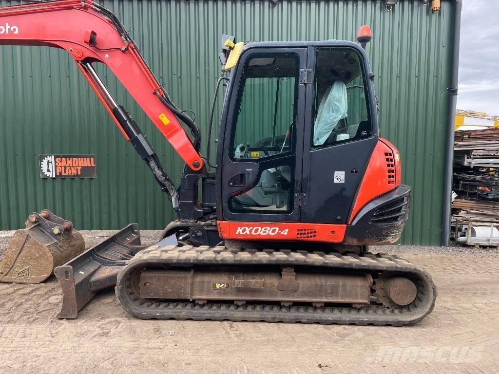 Kubota KX 080-4 中型油圧ショベル 7ｔ-12ｔ（ユンボ・パワーショベル・バックホー）