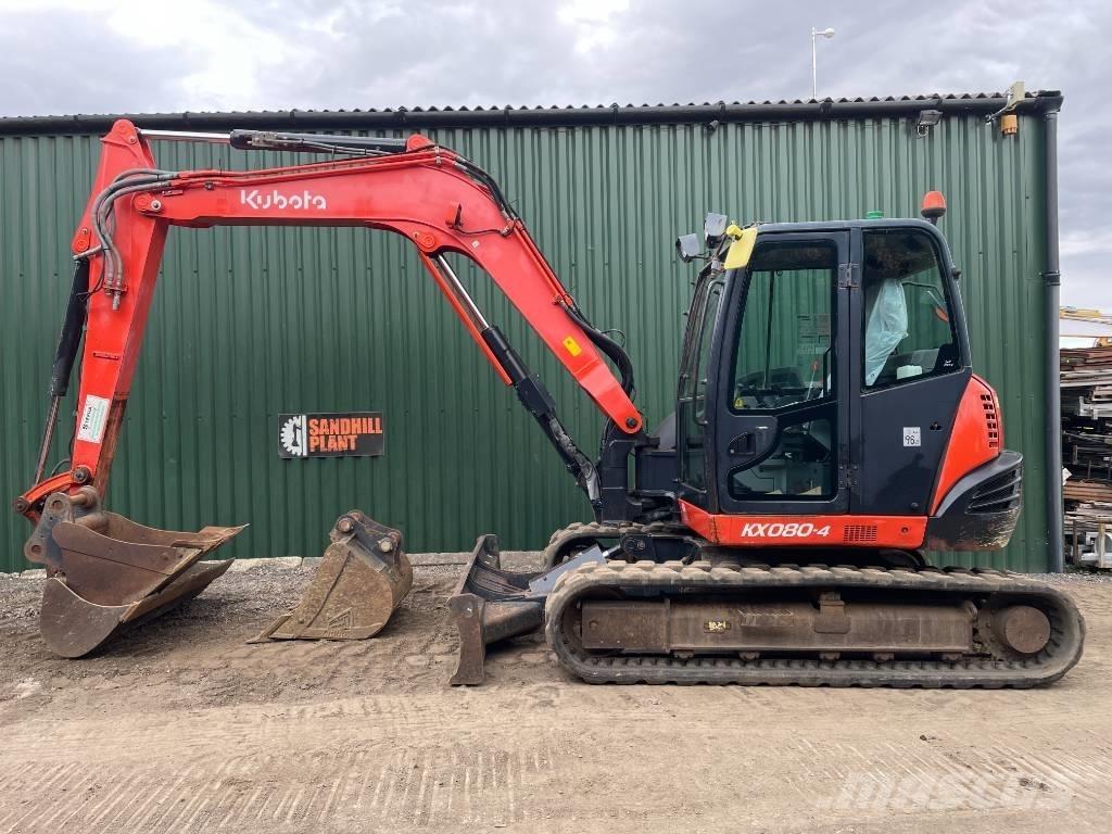 Kubota KX 080-4 中型油圧ショベル 7ｔ-12ｔ（ユンボ・パワーショベル・バックホー）
