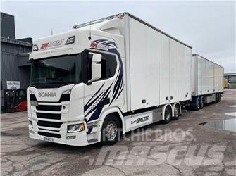 Scania R 500 6X2 ボックスボディー、ウイング、箱車