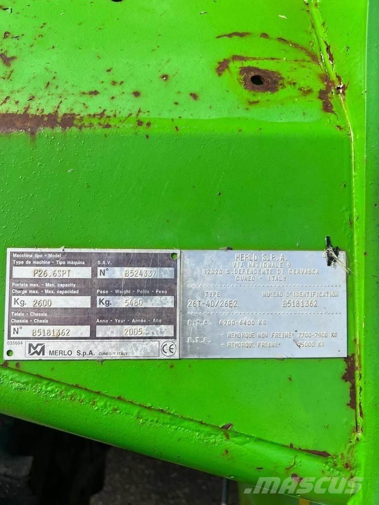 Merlo P26.6 SPT テレスコーピックハンドラー