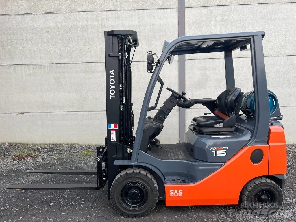 Toyota 02-8 FGF 15 LPGフォークリフト