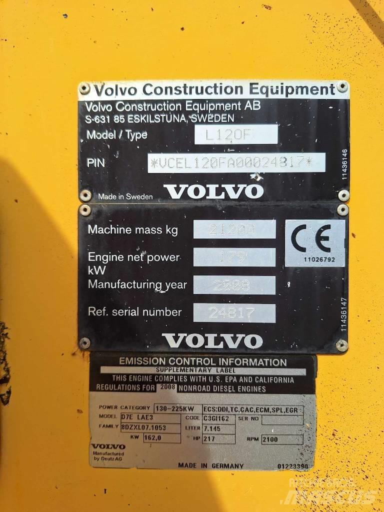 Volvo L 120 F ホイールローダー・タイヤショベル