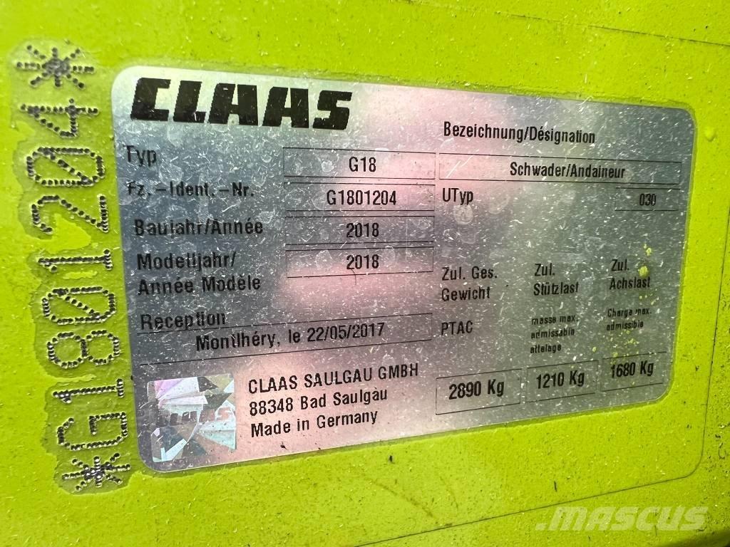 CLAAS Liner 1900 ウィンドローア/レーキ