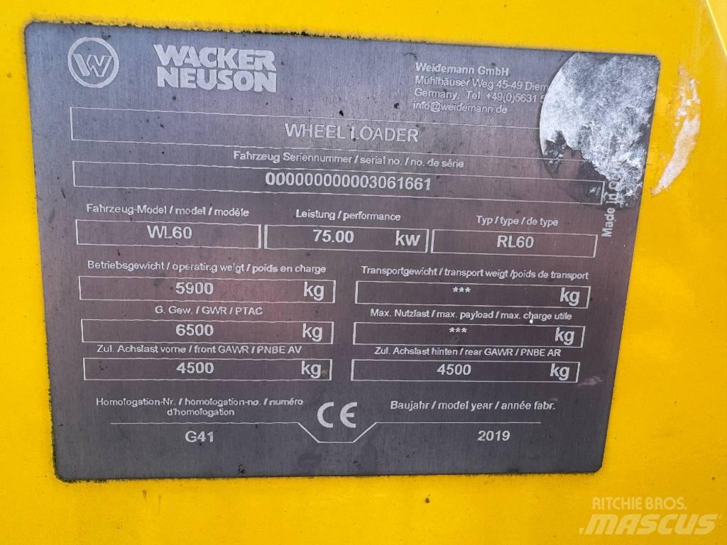 Wacker Neuson WL60 ホイールローダー・タイヤショベル