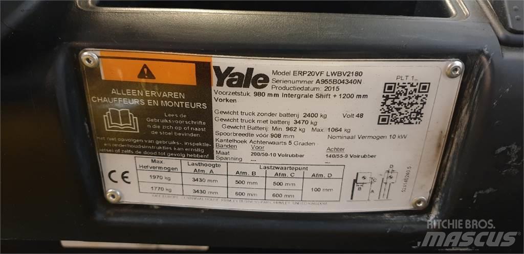 Yale ERP20VF 2014 バッテリーフォークリフト
