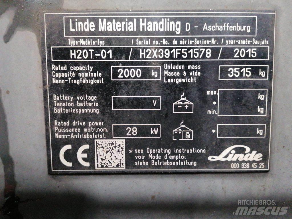 Linde H20T-01 LPGフォークリフト